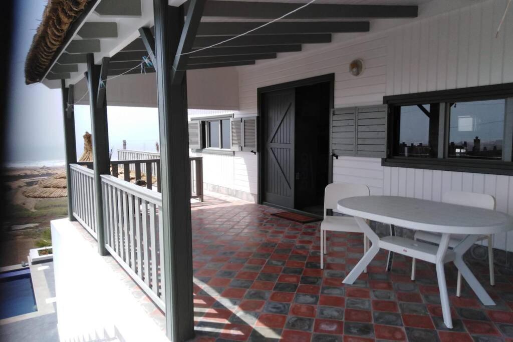 Maison de plage avec piscine et vue sur mer Oualidia Extérieur photo