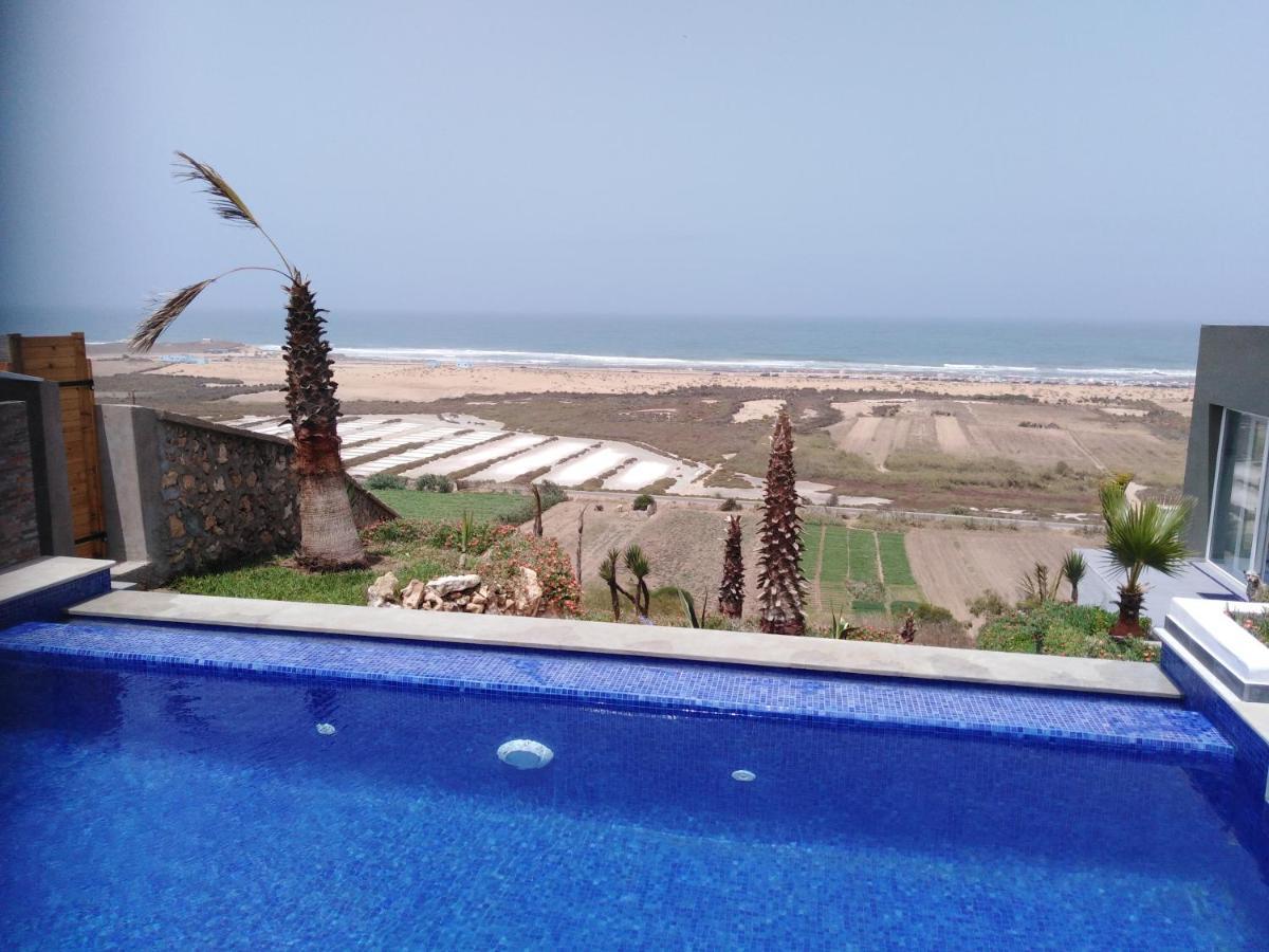 Maison de plage avec piscine et vue sur mer Oualidia Extérieur photo