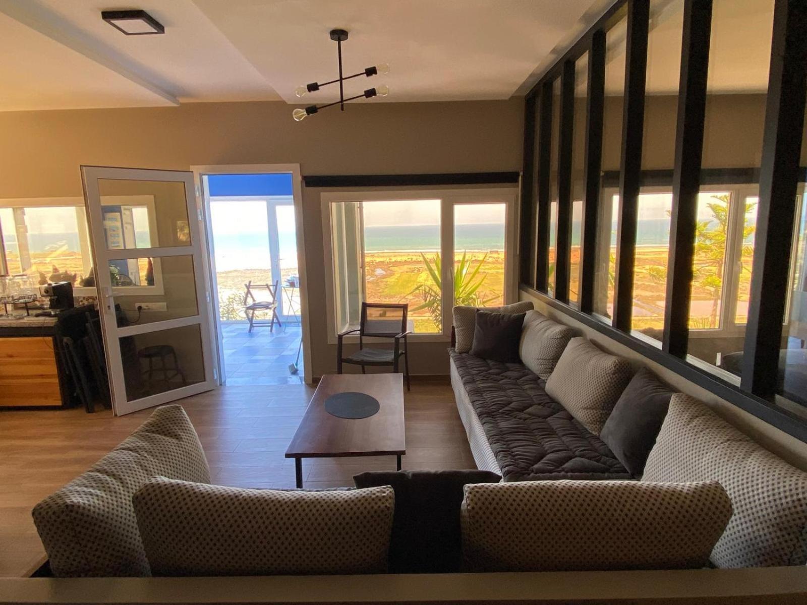 Maison de plage avec piscine et vue sur mer Oualidia Extérieur photo