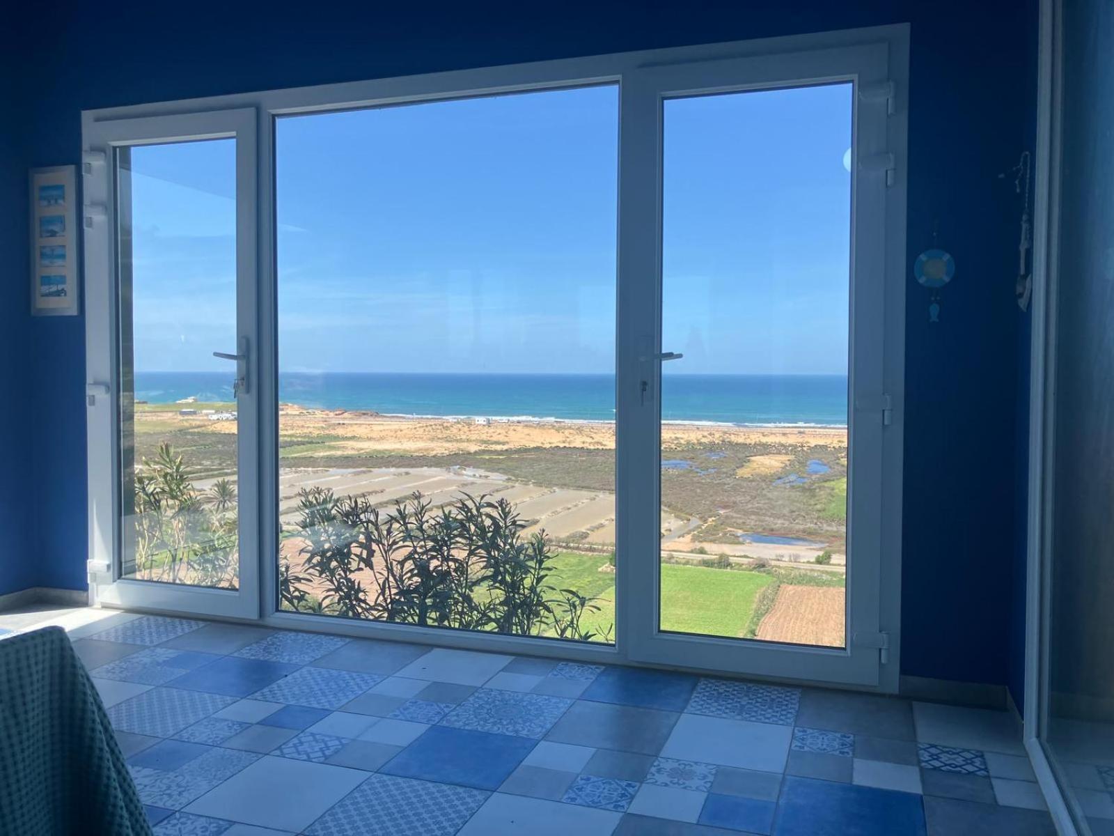 Maison de plage avec piscine et vue sur mer Oualidia Extérieur photo