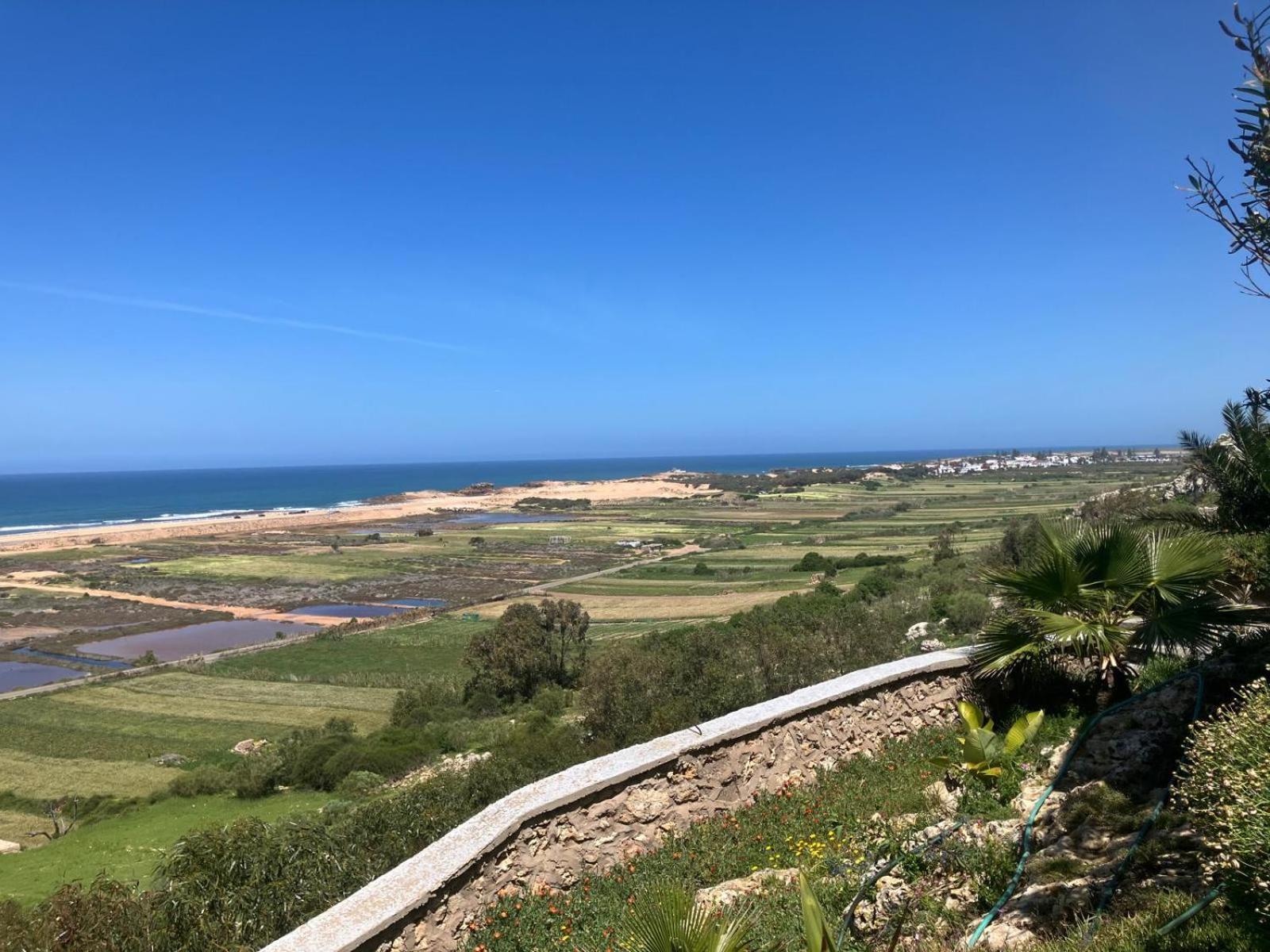 Maison de plage avec piscine et vue sur mer Oualidia Extérieur photo